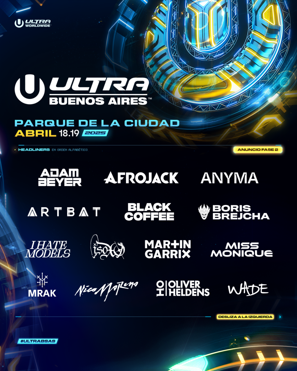 ULTRA BUENOS AIRES REVELA EL LINEUP DE LA FASE 2 PARA LA EDICIÓN 2025